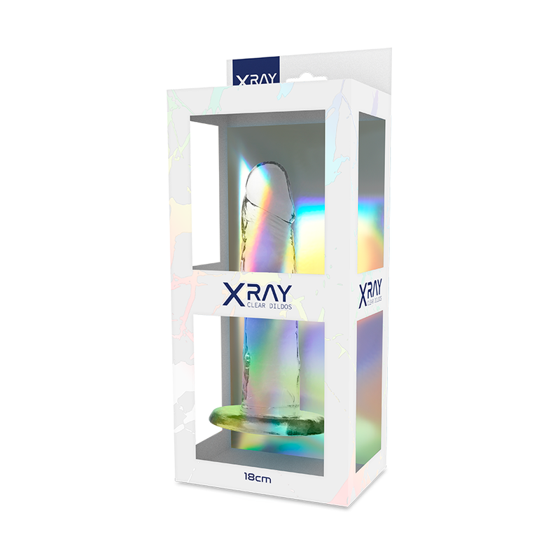 Xray clear dildo transparente 18cm x 4cm-6