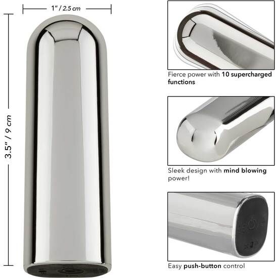 Calex glam bullet vibratore argento-2