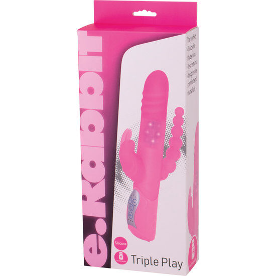 Sevencreations e rabbit triple play - vibratore rosa tripla stimolazione-1