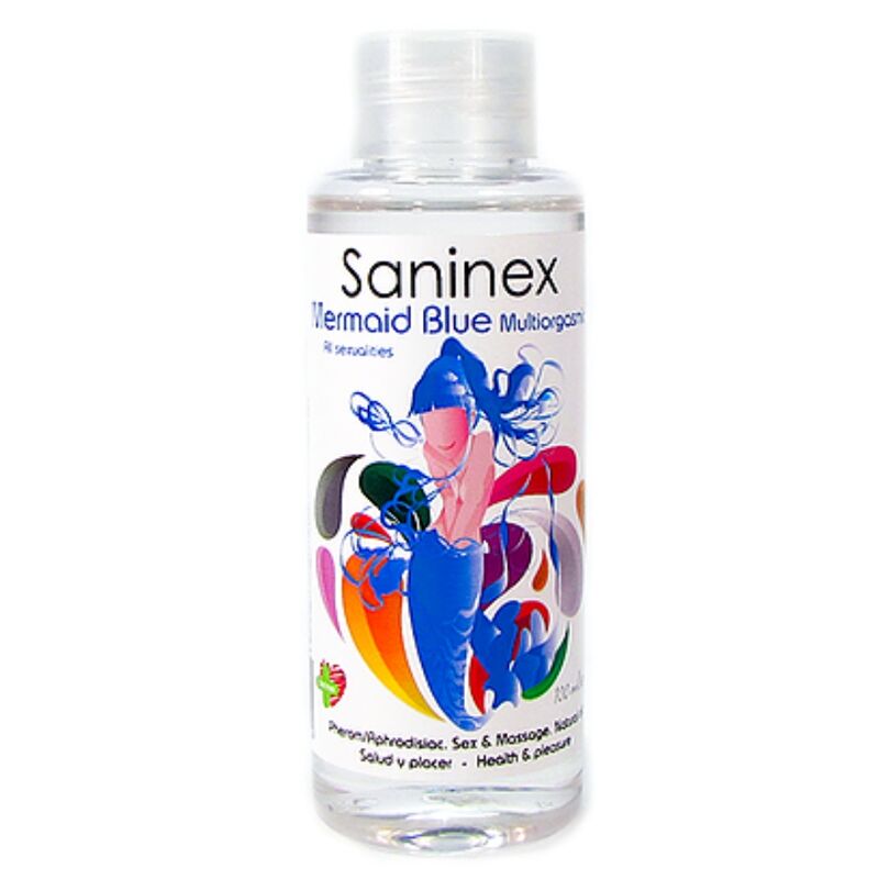 Olio da massaggio saninex blu sirena 100 ml-0