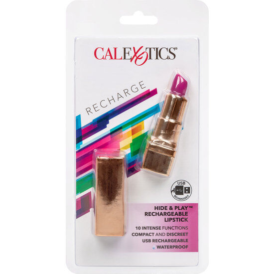 Calex rossetto ricaricabile bullet hide & play lila-1