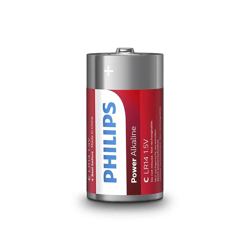 Philips power alkaline pila c lr14 blister * 2-1