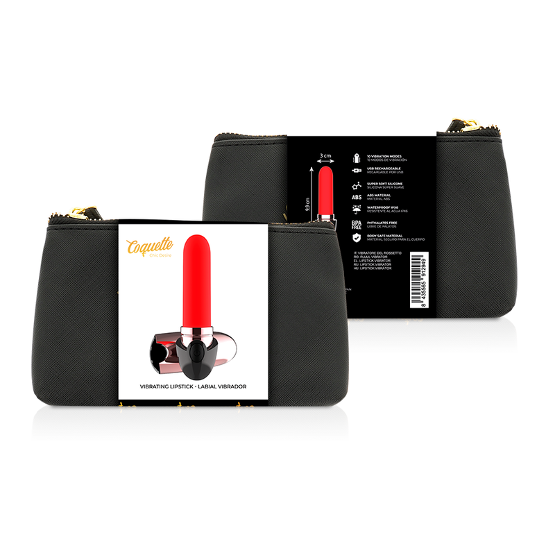 Coquette chic desire vibrator rossetto ricaricabile nero/oro-1