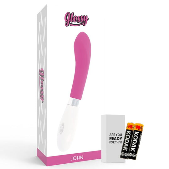 Vibratore punto g Glossy John rosa