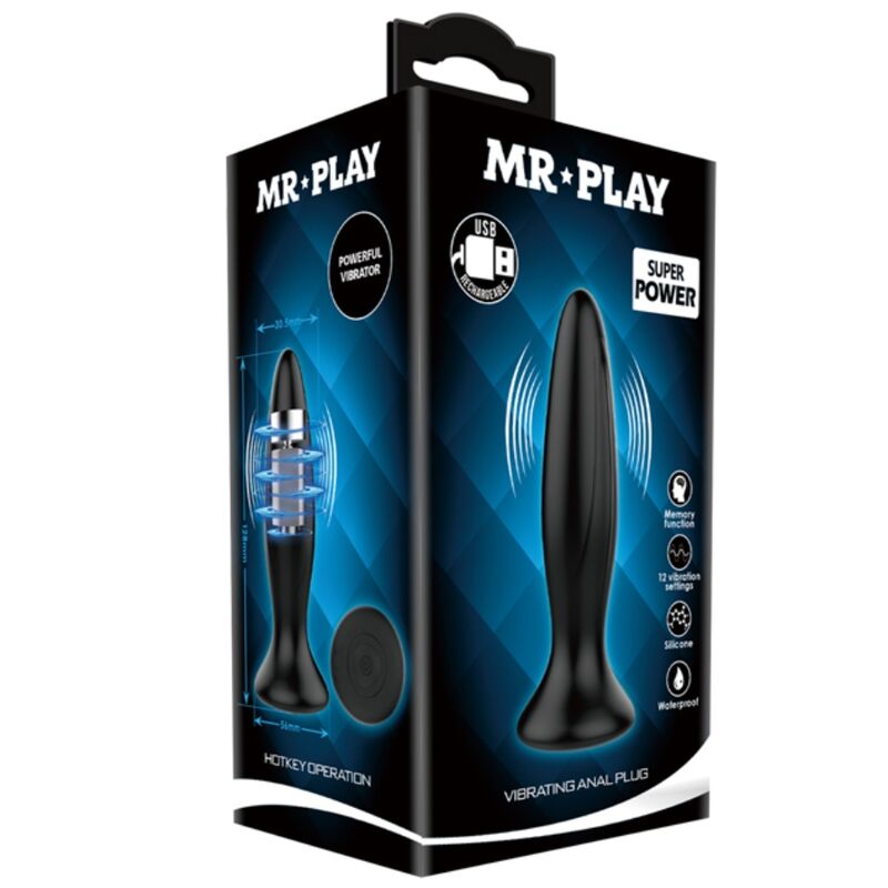 Pretty love mr play plug con vibracion 12.8 cm