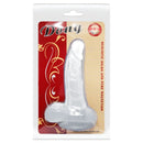 Baile dildo realistico con ventosa y testiculos 16.7 cm transparente-5