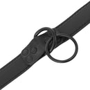 Darkness thin black full collar  with leash-2