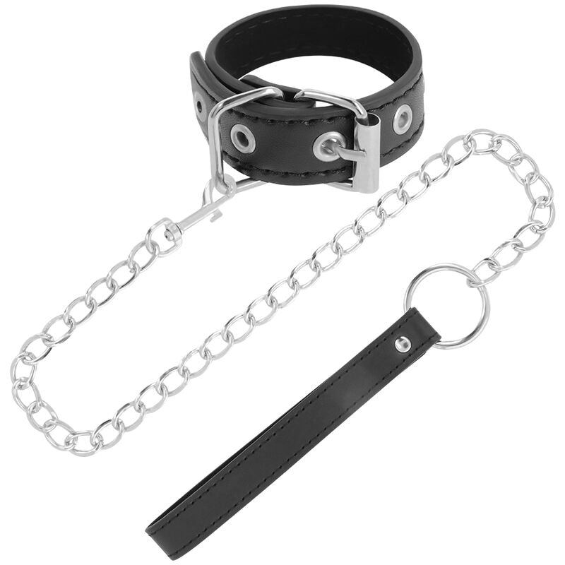 Darkness penis ring with strap-1