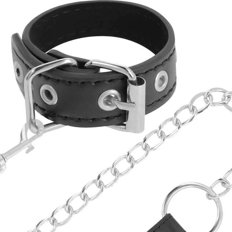 Darkness penis ring with strap-2