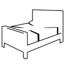 Darkness interlace over and under bed restraint set-6