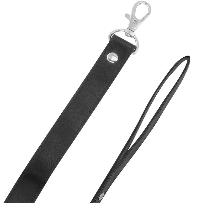 Darkness collar with leash titanium-3