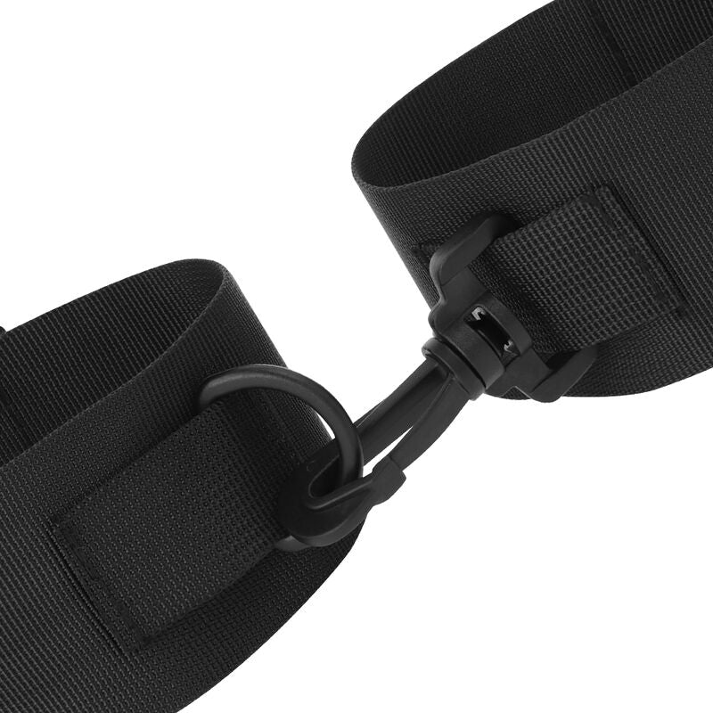 Darkness beginners nylon  ankle  cuffs  black-2