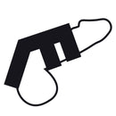 Darkness adjustable leather double  penis and testicles ring-2