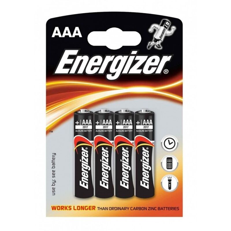 Energizer alkaline power batteria alcalina aaa lr03 blister * 4-0