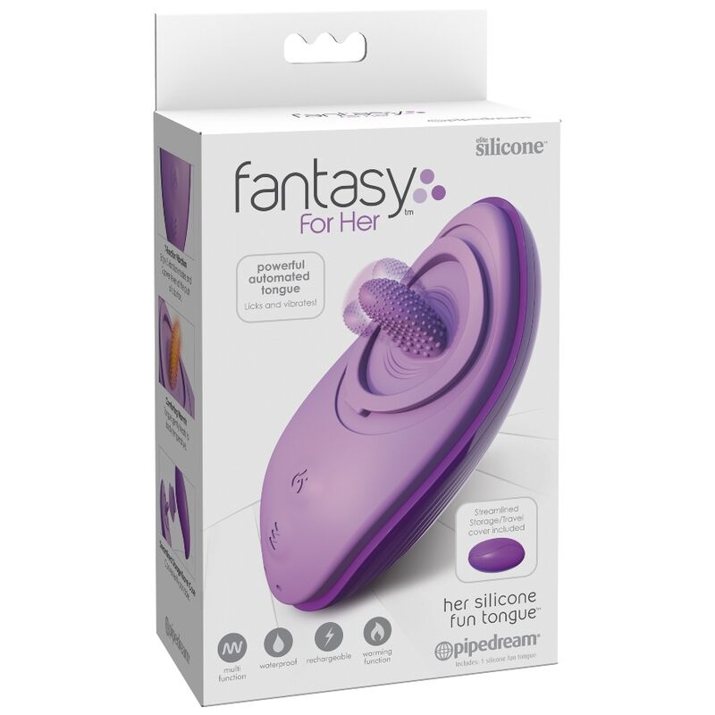 Fantasia per la sua lingua divertente in silicone - viola-4