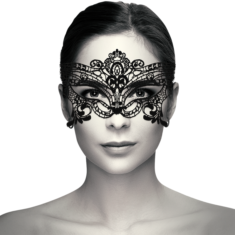 Maschera in pizzo coquette chic desire nera-0