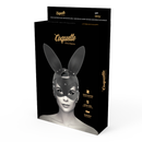Maschera coquette chic desire vegan in pelle con orecchie da coniglio-1