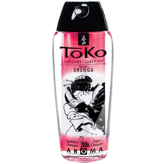 Shunga toko aroma lubrificante fragola e champagne-0