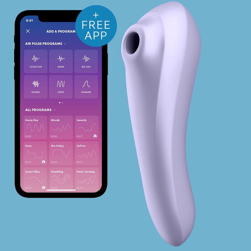 App Satisfyer Connect di Dual Pleasure Air Pulse Satisfyer Succhia Clitoride e Vibratore per Punto G