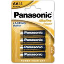 Batteria bronzo panasonic aa lr6 4u-0