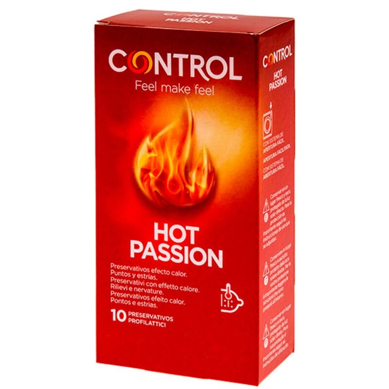 Control hot passion preservativos efecto calor 10 unidades-0