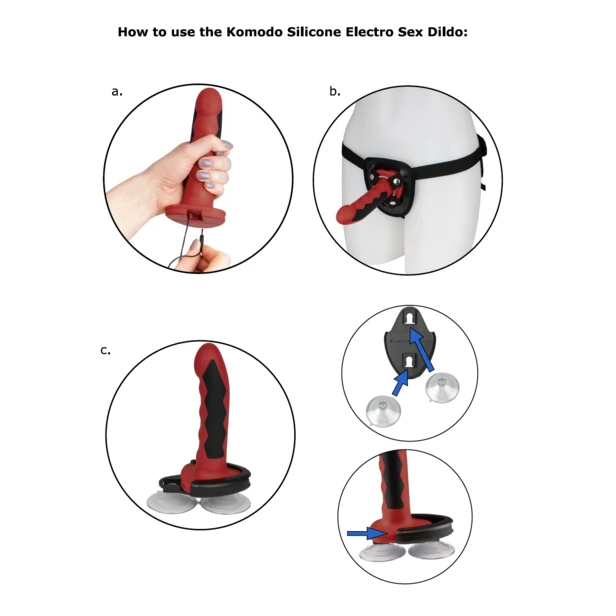 Electrastim fusion komodo dildo silicona-1