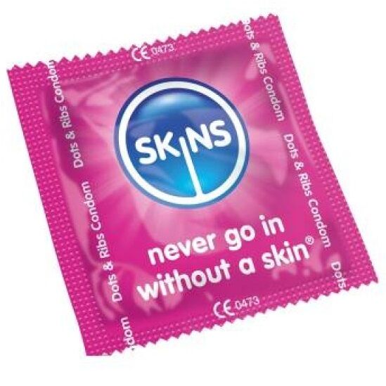Skins preservativi dots & ribs bag 500 uds-0