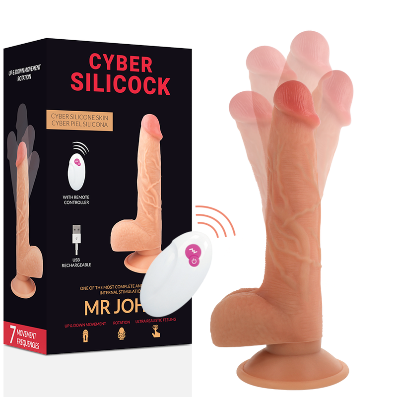 Cyber silicock realistico control remoto mr john-0