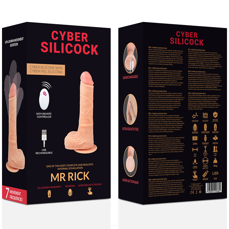 Cyber silicock realistico control remoto mr rick-6