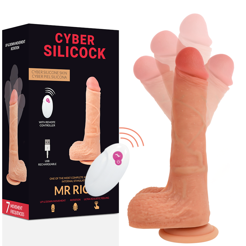 Cyber silicock realistico control remoto mr rick-0