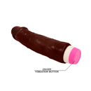 Waves of pleasure vibrator 19.5 cm brown-5