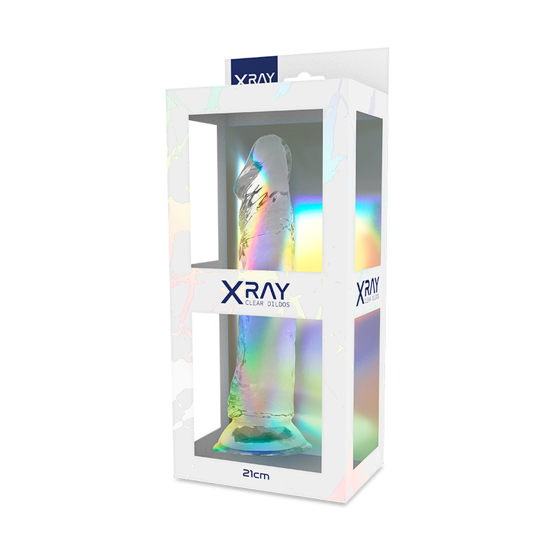 Xray arnes + dildo transparente 21cm x 4cm-9