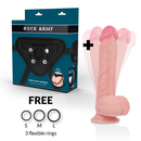 Rockarmy arnes + hawk rotador y vibrador 22 cm-1