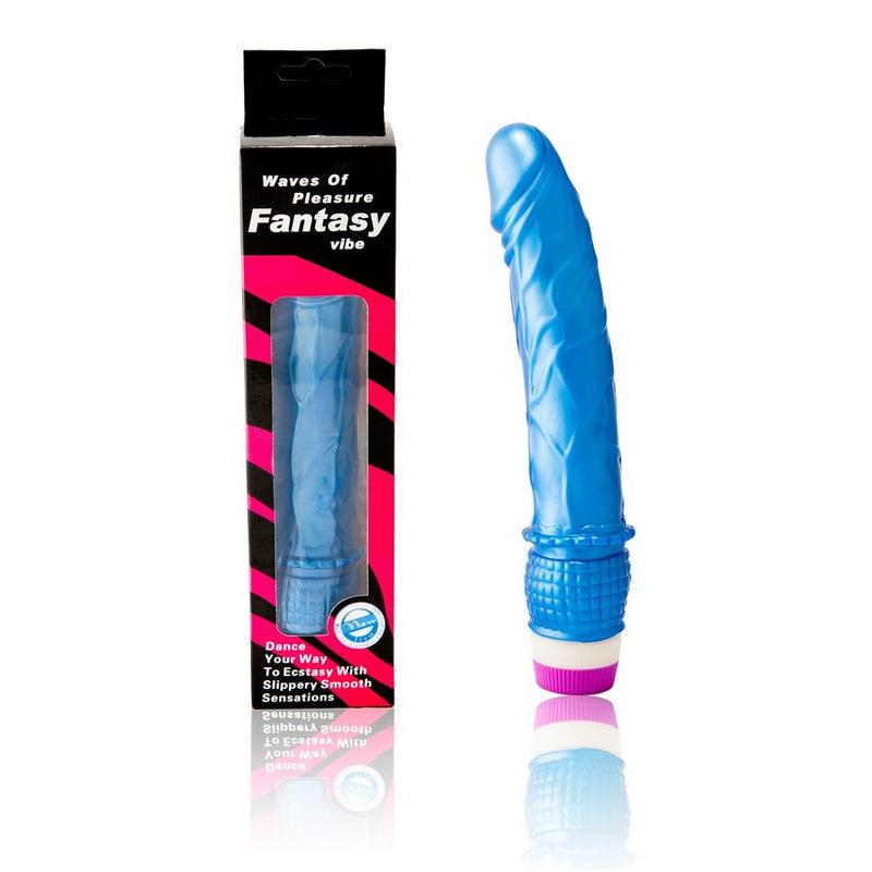 Waves of pleasure vibrator 23 cm blue-1