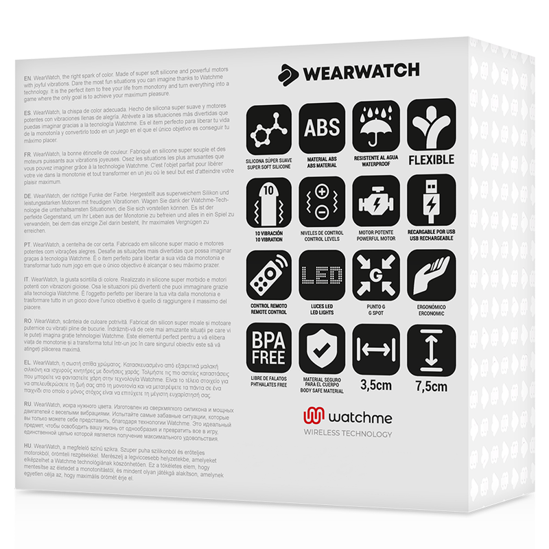 Wearwatch egg wireless technology watchme fuchsia / jet black-5
