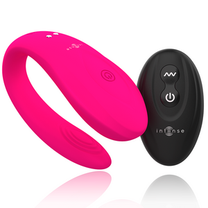 Vibratore telecomandato Intense Bruno partner double pleasure rosa