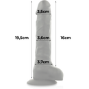 Cock miller imbracatura + silicone densita'' articolabile cocksil nero 19,5 cm-9