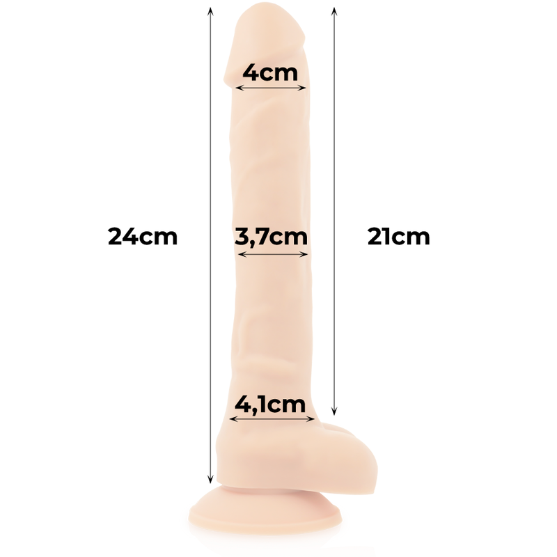 Imbracatura cock miller + cocksil articolabile densità silicone 24 cm-9