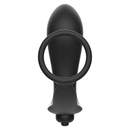 Plug anale vibrante di giocattoli didattici con anello del pene-1