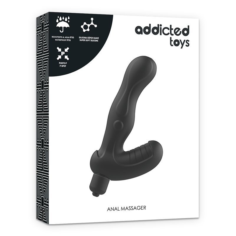 Addicted toys p-spot vibe silicone stimolatore anale della prostata-4