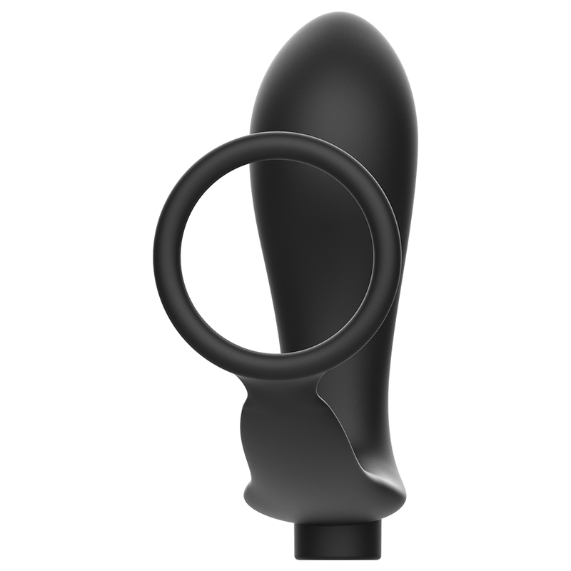 Anello pene con telecomando addicted toys plug anale nero ricaricabile-3