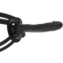 Cock miller imbracatura + silicone densita'' articolabile cocksil nero 24 cm-0